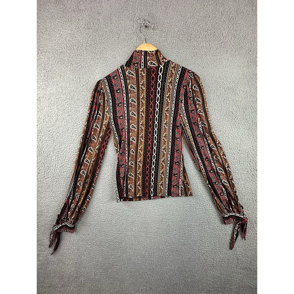 Free People Multicolor Striped Paisley Mock Neck Tunic - Picture 5 of 11